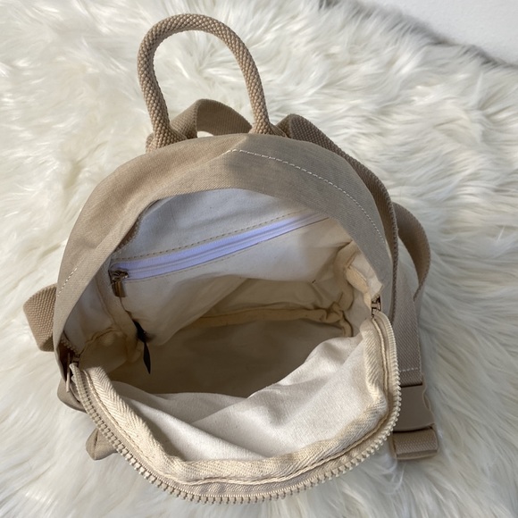 New John Galt by Brandy Melville mini canvas backpack backpack - Picture 4 of 8